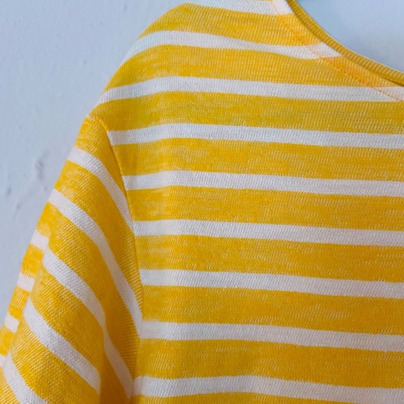 Old Navy yellow striped boating tee - Picture 5 of 5